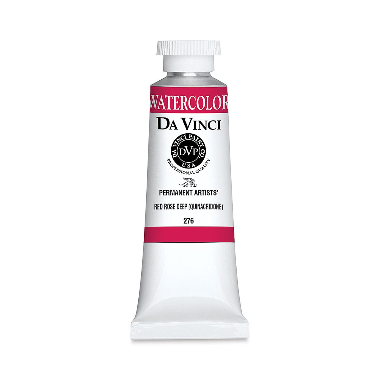 Da Vinci Artists' Permanent Watercolor - Quinacridone Rose Red Deep, 37 ml tube